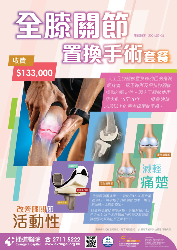 全膝关节置换手术套餐海报